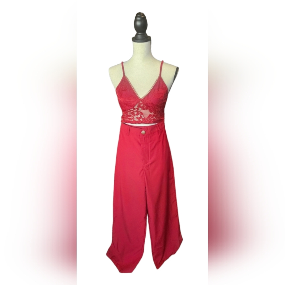 Red Pant and Cami Set - Picture 4 of 7
